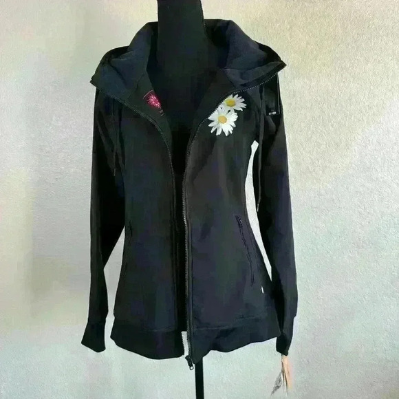 CG Habitats Standard Tech Zip Hoodie Jacket Black NWT Women Size Small - Picture 2 of 13